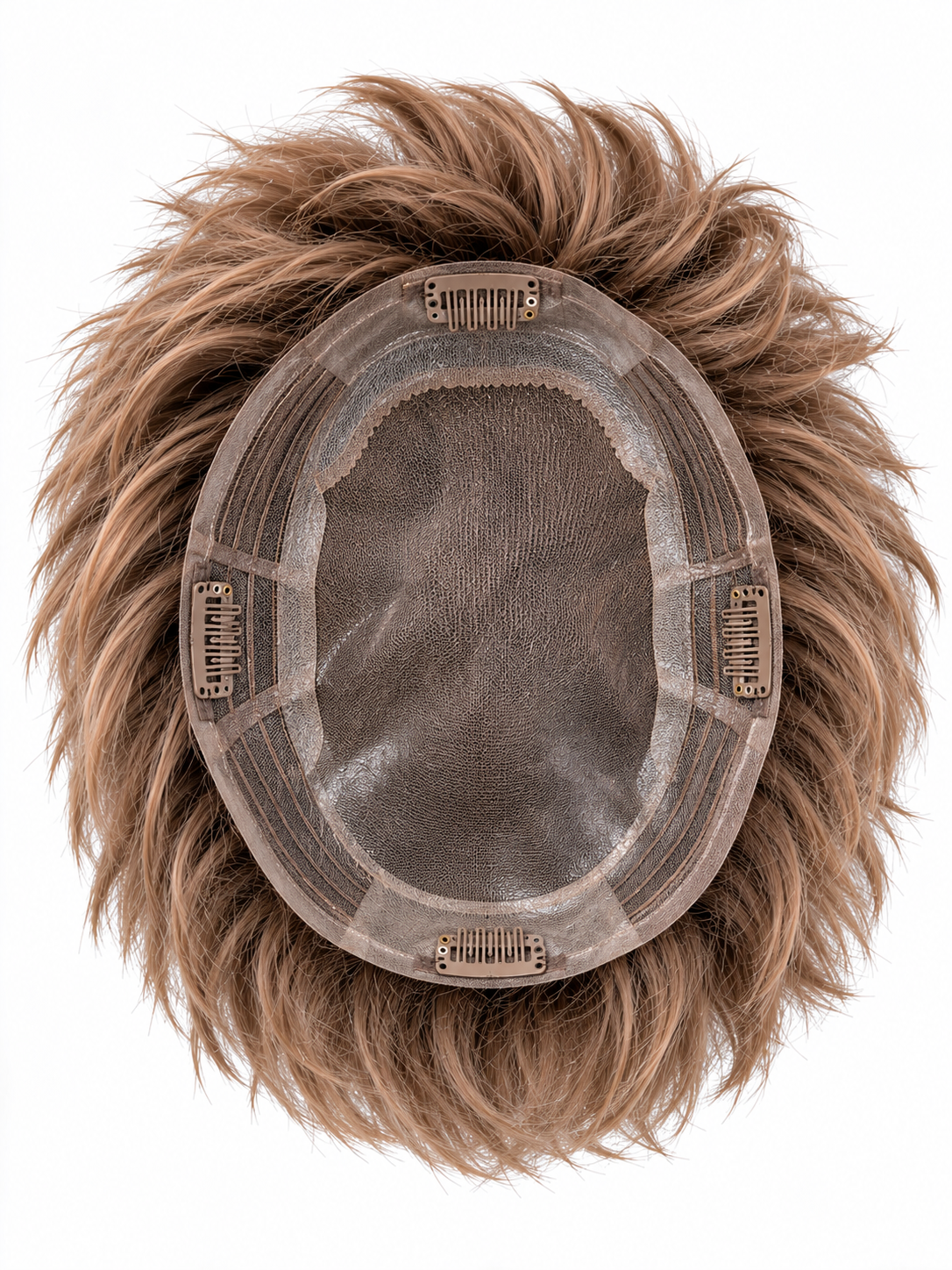 Textured French Crop Men's Hair System – Thick Ash Blonde Fringe Toupee | XHairLab - Image 9