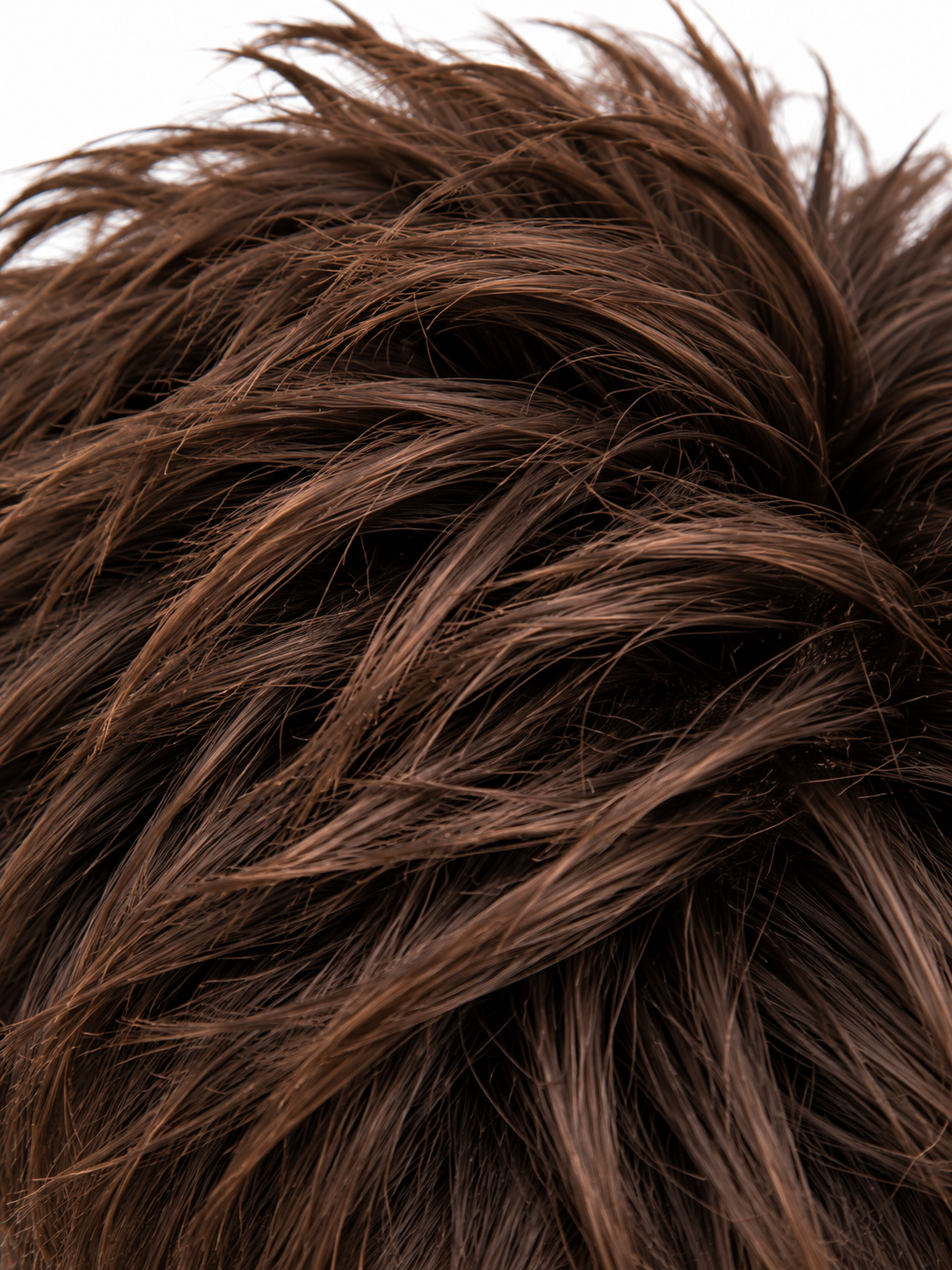Modern French Crop Men's Hair System – Dark Brown Textured Toupee with Natural Fringe - Image 9