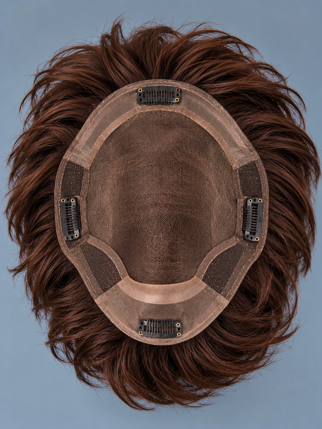 Discover the Textured Quiff Men's Hair System by XHairLab, featuring natural volume, modern layered styling, a realistic hairline, and lightweight comfort. - Image 9