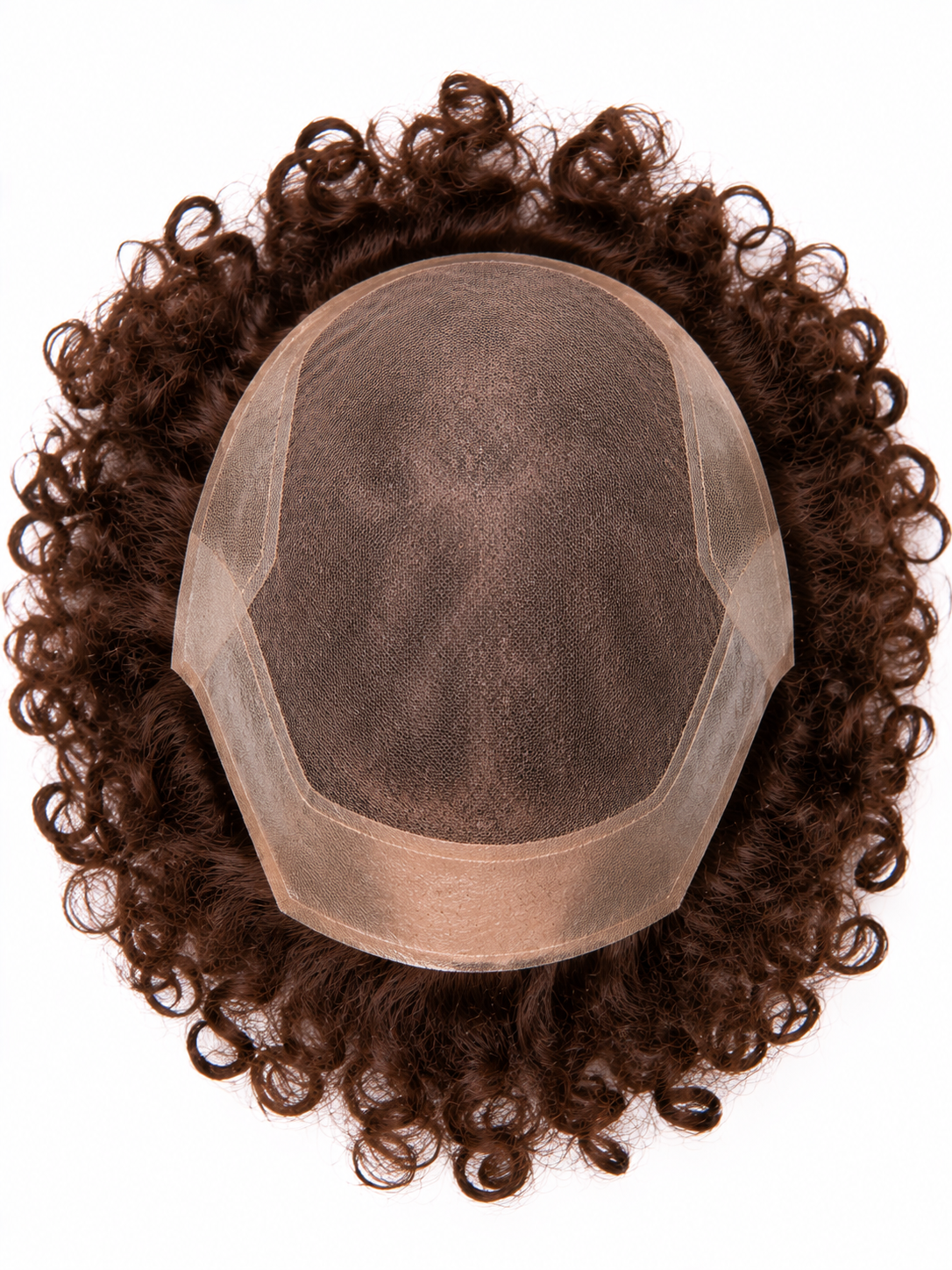 Classic Afro Curly Men's Hair System – Dark Brown Voluminous Curly Wig | XHairLab - Image 9